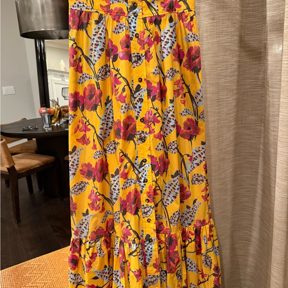 A.L.C. Vibrant Floral Maxi Skirt